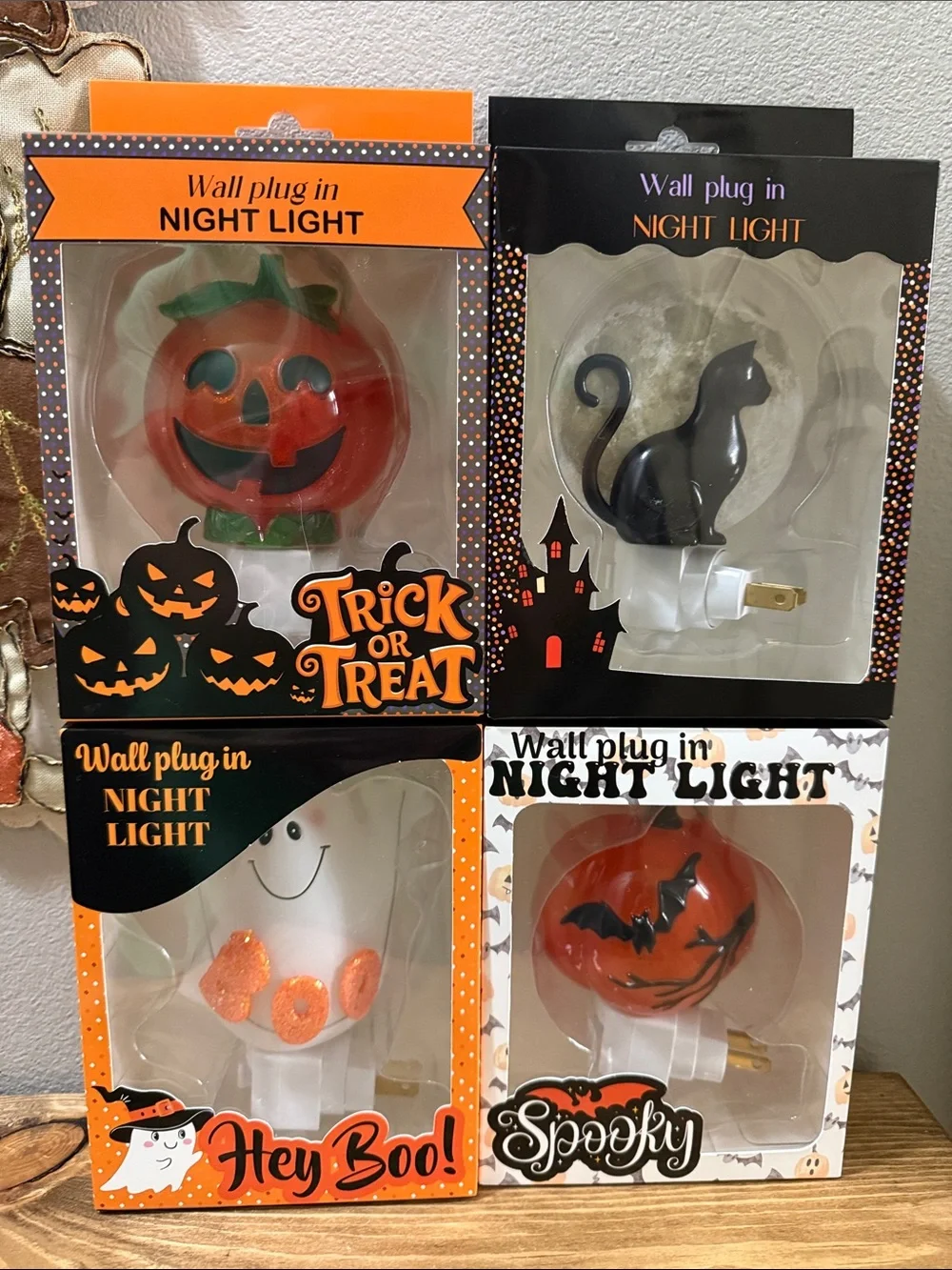 Halloween Wall Plug-In Night Lights - Select One!